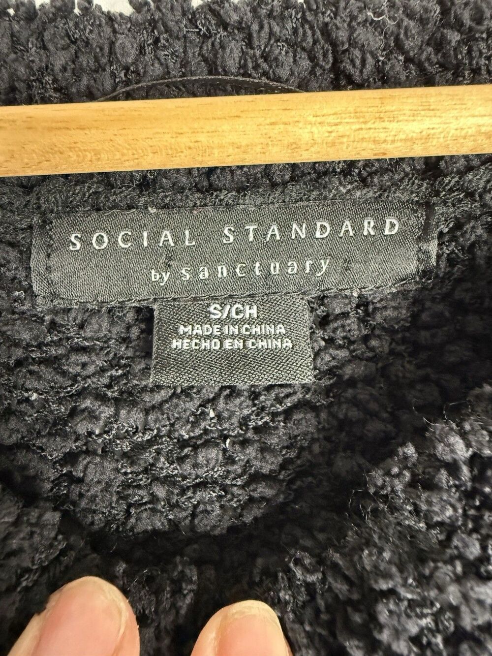 Social Standard Sanctuary Black Pullover Sweater Womens Small‎ Light Stretchy - Picture 4 of 8